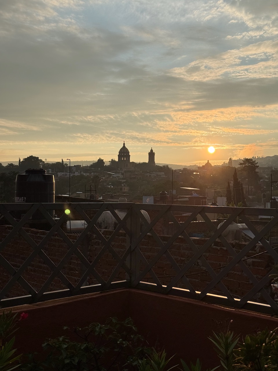 Rooftop terrace view over San Miguel de Allende