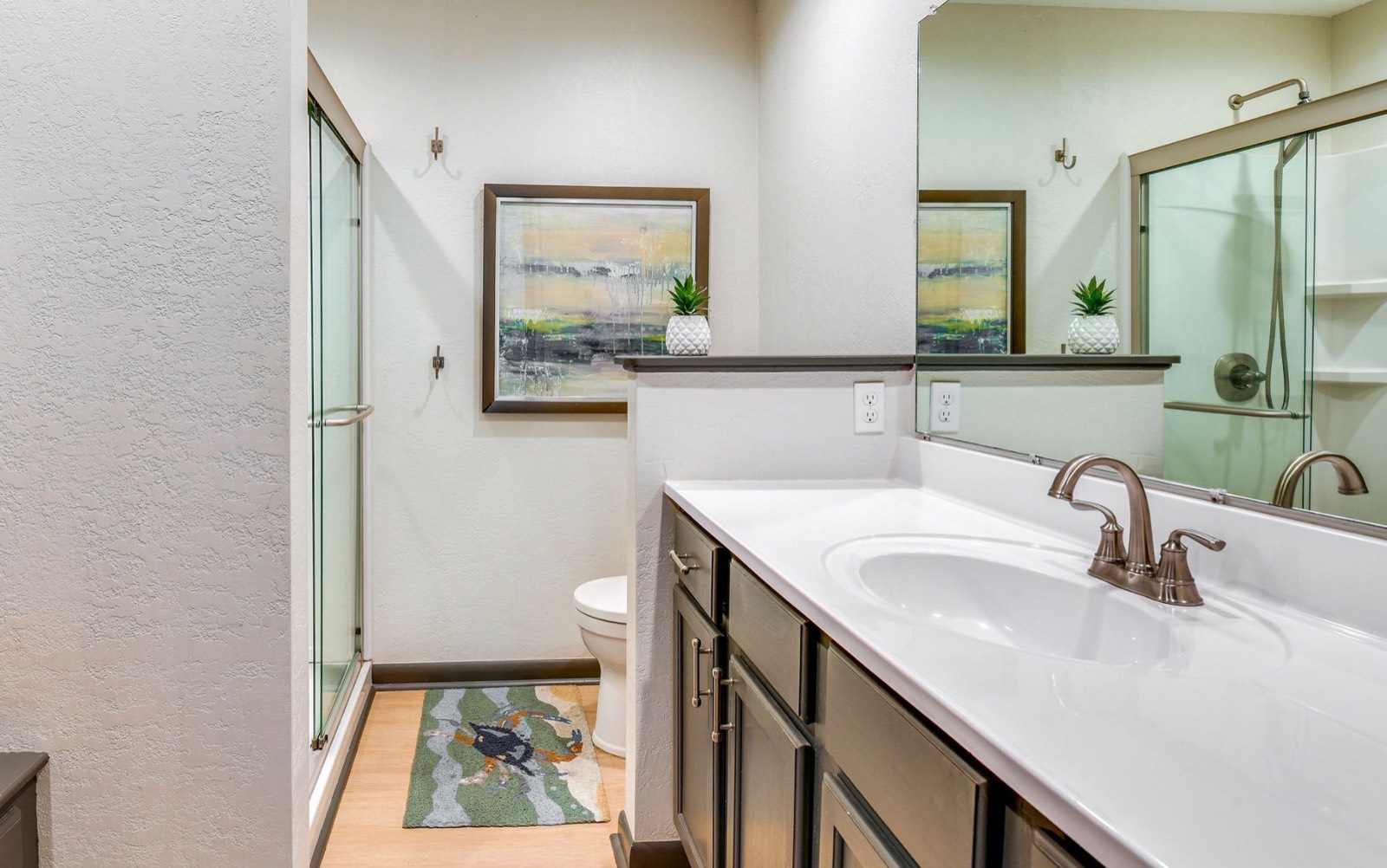 Bathroom with walk-in shower