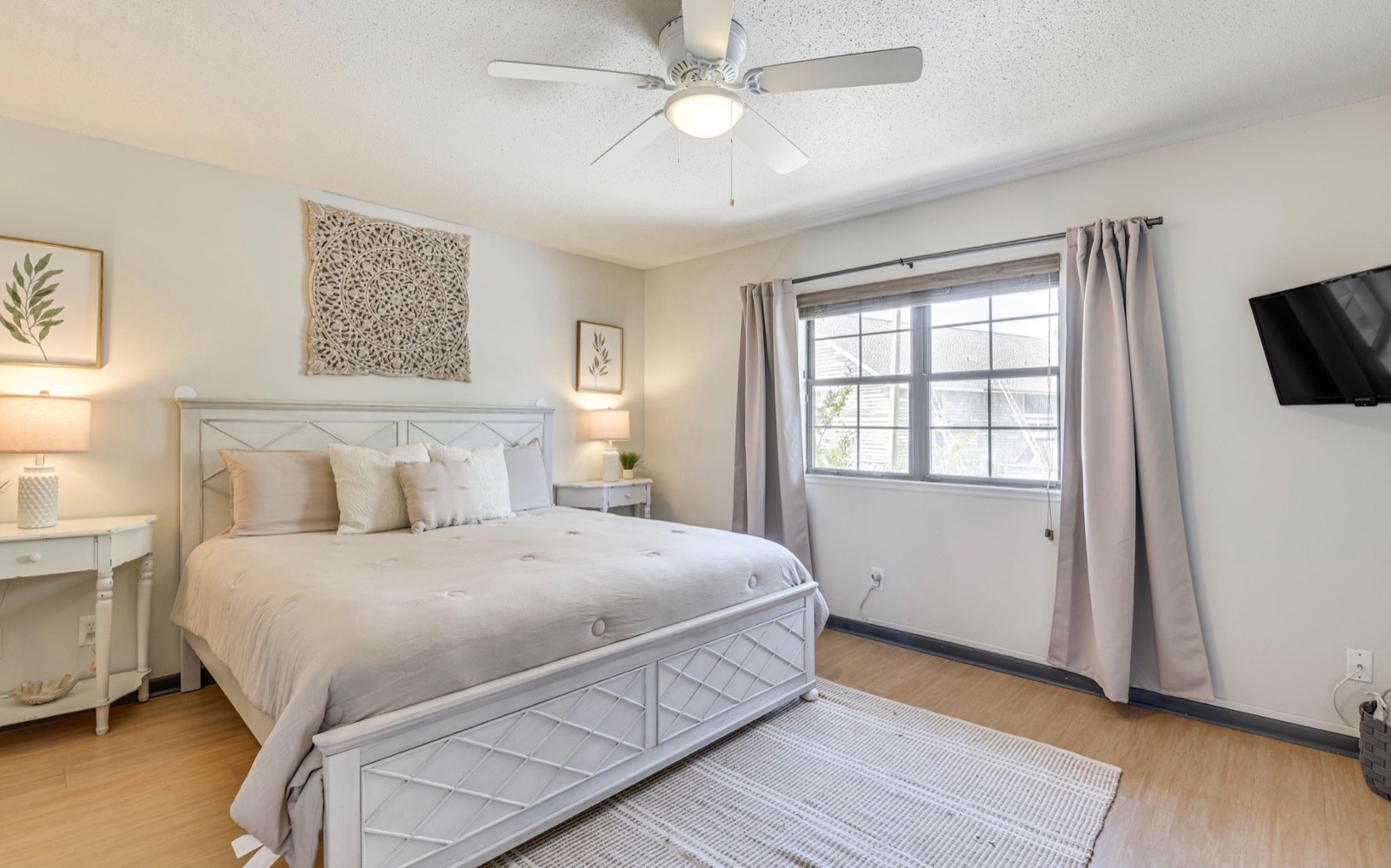 Bedroom with king bed
